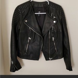 H&M leather Moto jacket